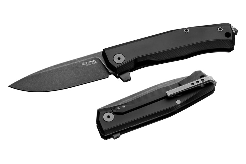 Lionsteel MYTO Black Blade, Black Aluminum Handle