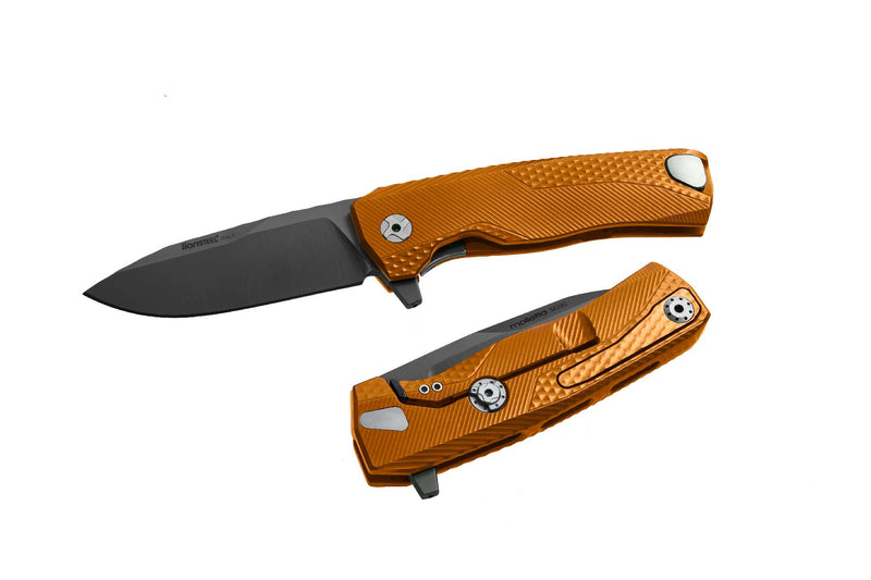 Lionsteel ROK Black Blade, Orange Handle