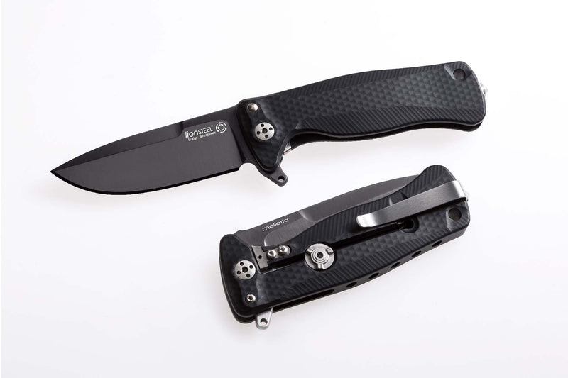 Lionsteel SR22 Black Blade, Black Handle