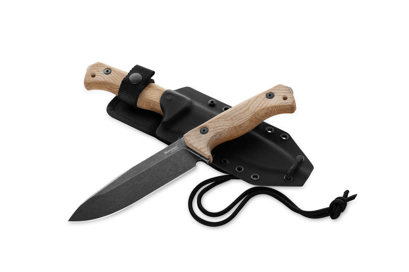 Lionsteel Black Blade, Natural Handle